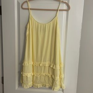 Yellow boutique ruffly dress